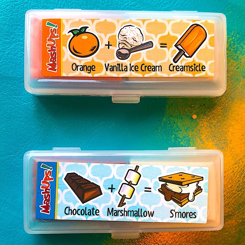 🍊🍦🍫🍩Mashup scented erasers kneaded Creamsicle S’mores ADHD NWT